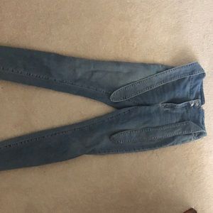 Abercrombie high wasted skinny jeans.